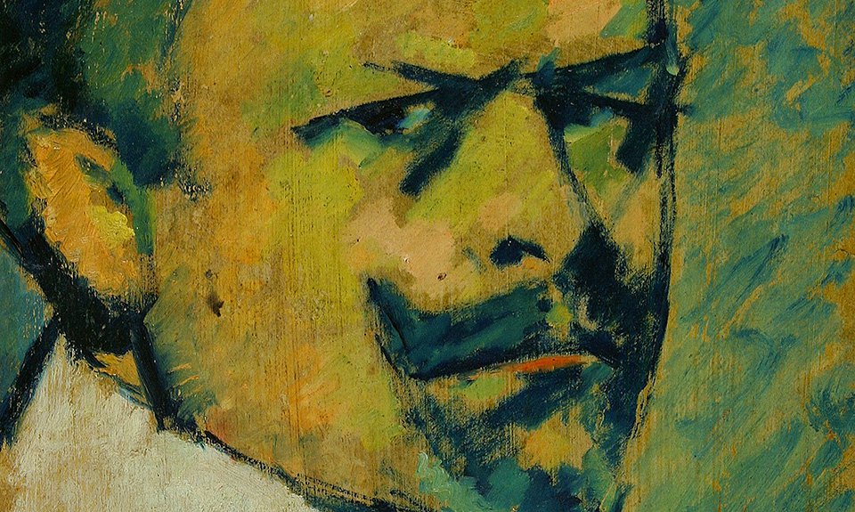 Алексей Явленский (атрибуция Занфиры Девятьяровой). «Автопортрет». Эскиз. Около 1911. Омский государственный историко-краеведческий музей. Фото: Музей русского импрессионизма