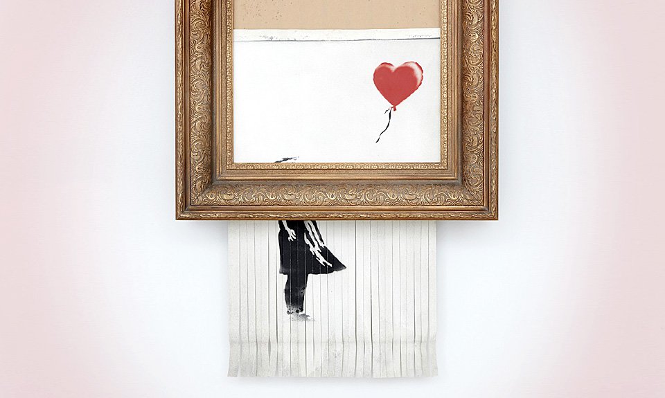 Бэнкси. «Любовь в мусорном ведре». 2018. Фото: Sotheby's