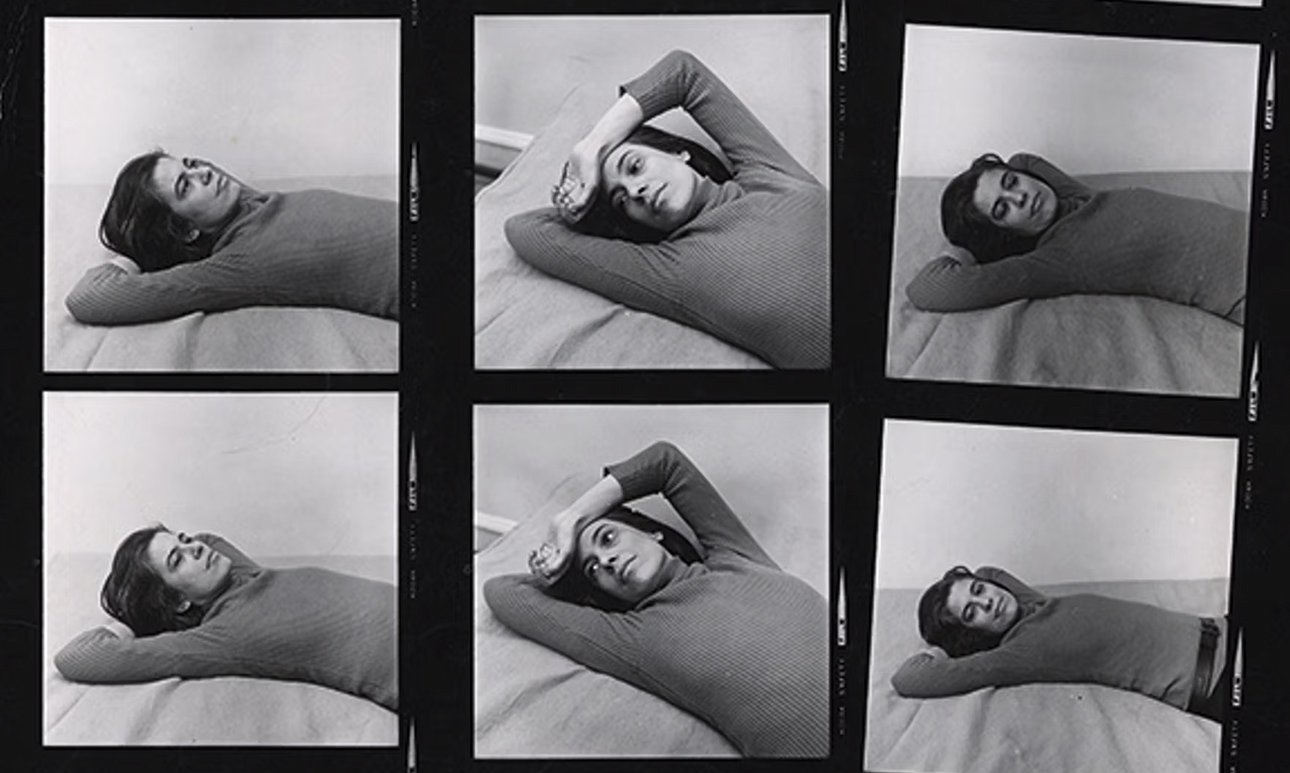 Питер Худжар. «Контактный лист: Сьюзен Сонтаг» (1975).  Фото: Morgan Library & Museum