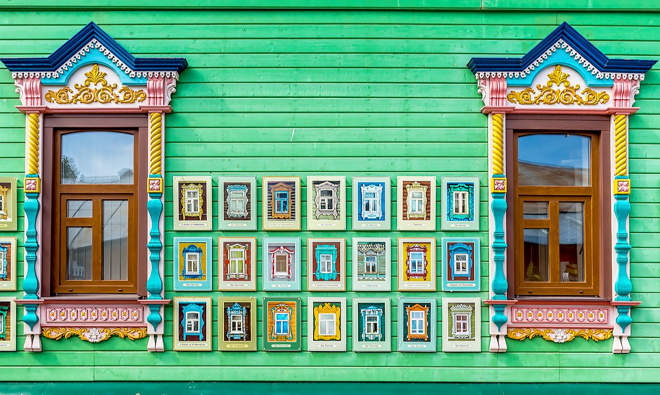 Музей наличника.  Жилой дом аптекаря М. П. Заруцкого, 1903-1905 гг.  Киржач, Владимирская область.  Фото: Владимир Сергеев / Фотобанк Лори