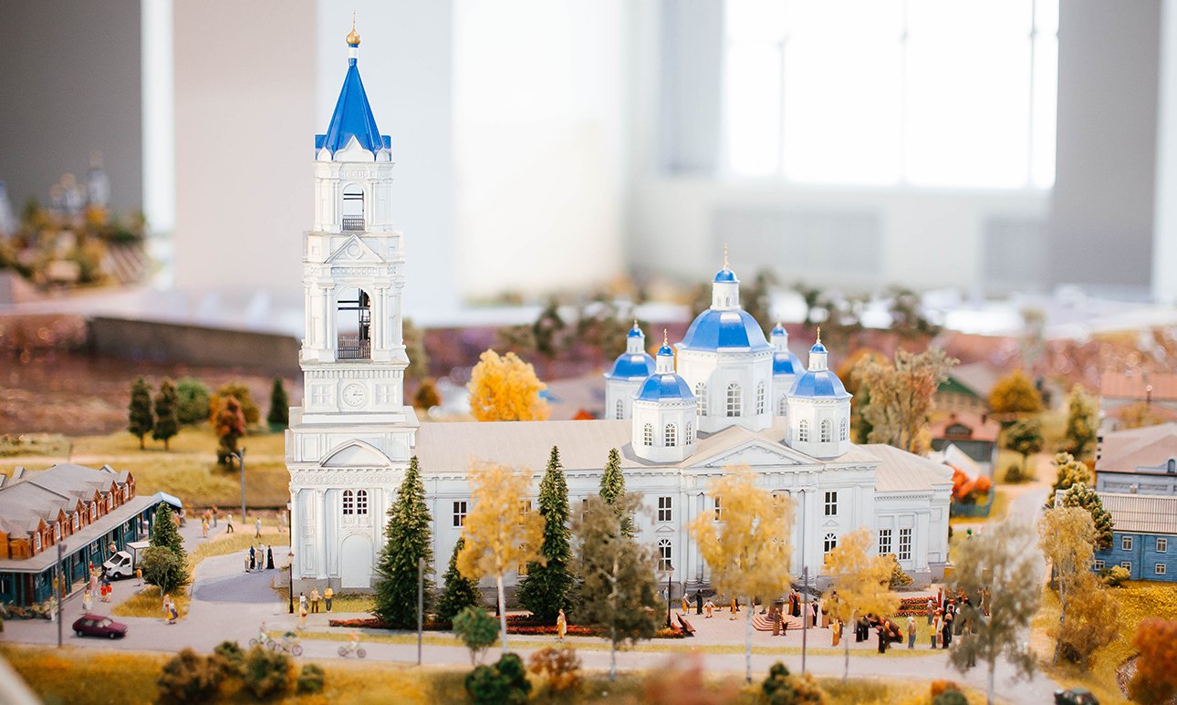 Фрагмент интерактивного макета в «Волга-центре».  Фото: Волга-Центр